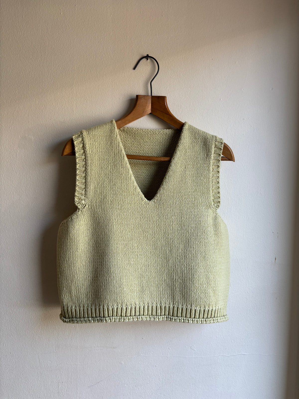 ORGANIC COTTON + MERINO V NECK VEST