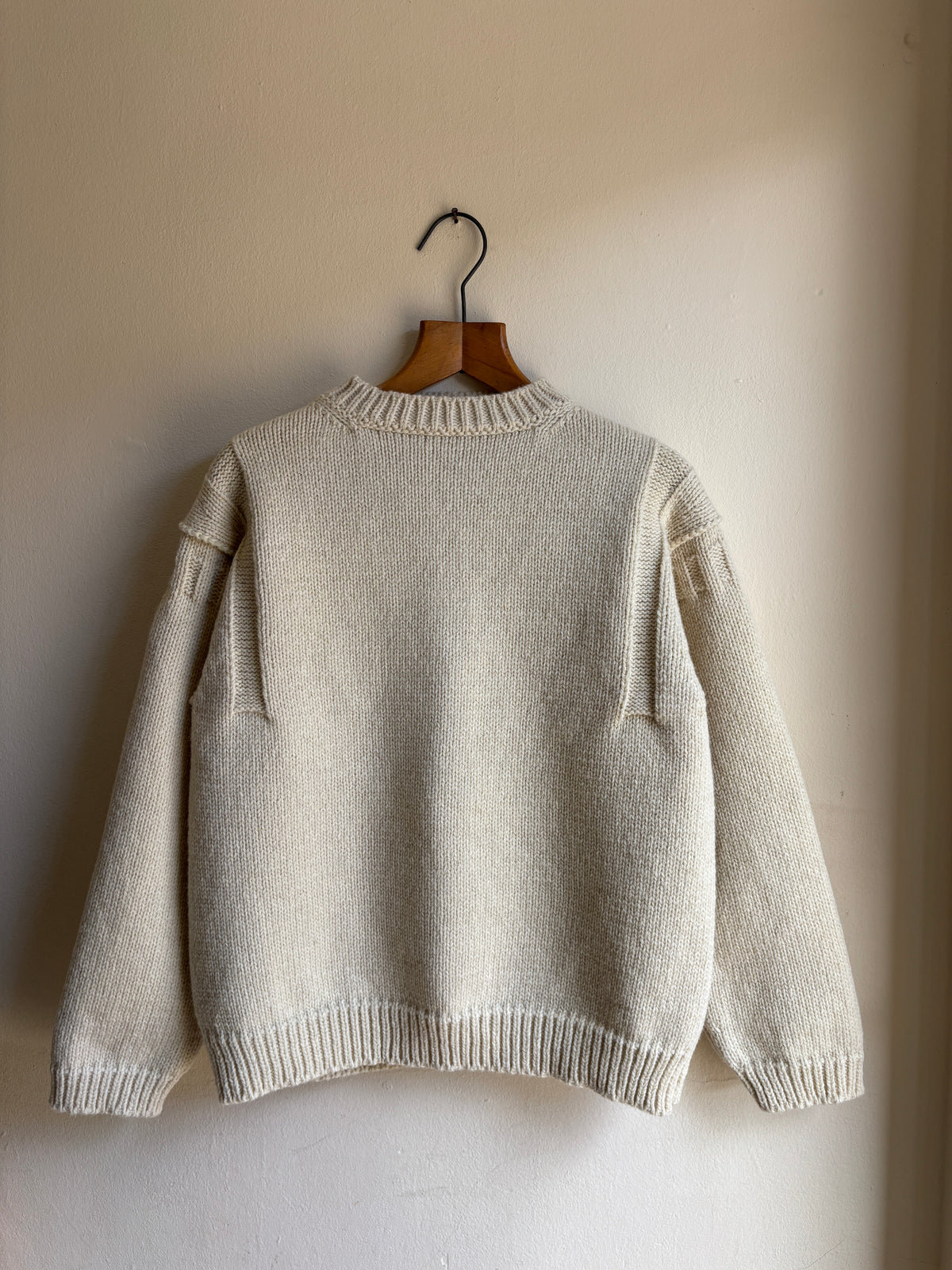 UNDYED BRITISH WOOL FISHERMAN’S JUMPER
