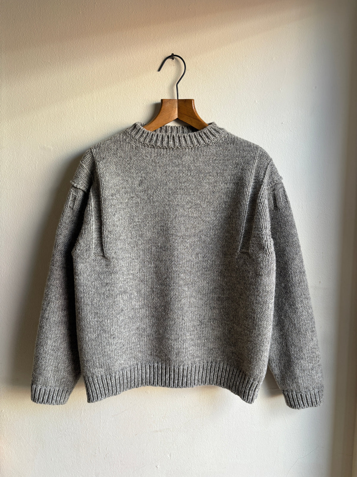 UNDYED BRITISH WOOL FISHERMAN’S JUMPER