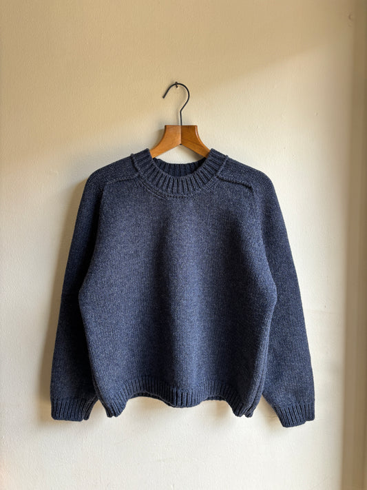 SADDLE SHOULDER CREW NECK JUMPER